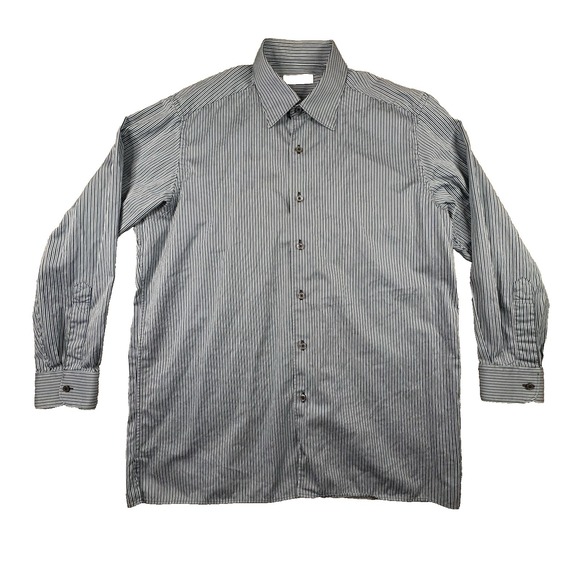 Ermenegildo Zegna Other - Ermenegildo Zegna Men's 2XL Blue/Green Striped LS Made in Italy SEE DESCRIPTION